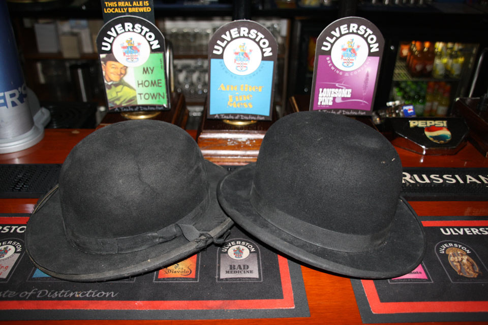 Laurel and Hardy Hats at the Stan Laurel Inn
