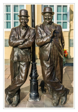 Laurel & Hardy Statue, Ulverston. Stan Laurel Inn